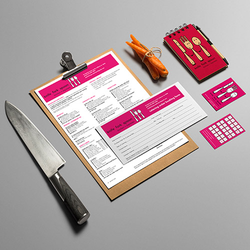 knife fork spoon menu